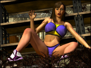 Картинка 3д+графика fantasy+ фантазия пауки девушка