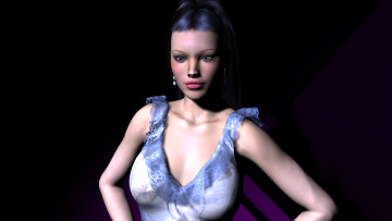 Картинка 3д+графика people+ люди девушка взгляд