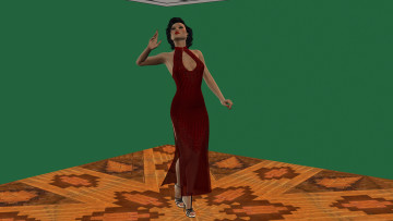 Картинка 3д+графика people+ люди платье девушка
