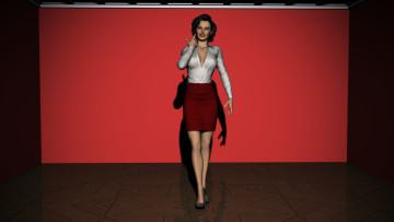 Картинка 3д+графика people+ люди взгляд девушка