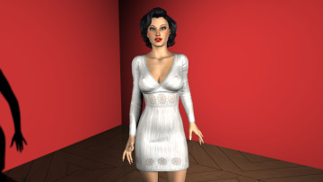 Картинка 3д+графика people+ люди взгляд девушка