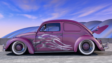 Картинка автомобили 3д 1966 volkswagen bug