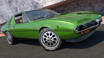 Картинка автомобили 3д 1970 alfa romeo montreal