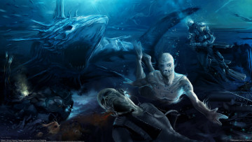 Картинка bruno+wagner фэнтези существа bruno wagner акула водолаз монстры