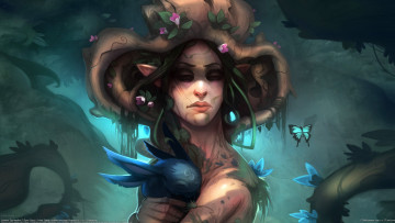 Картинка dave+greco фэнтези эльфы dave greco эльфийка кролик