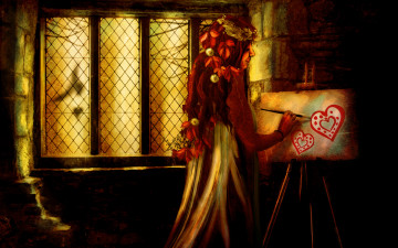 Картинка фэнтези девушки художница