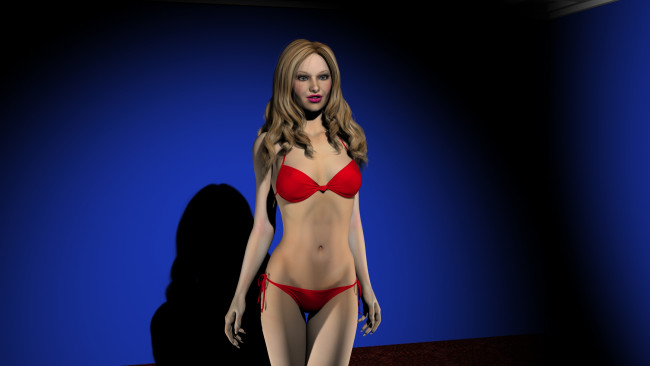 Обои картинки фото 3д графика, people , люди, бикини, девушка