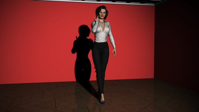 Обои картинки фото 3д графика, people , люди, взгляд, девушка