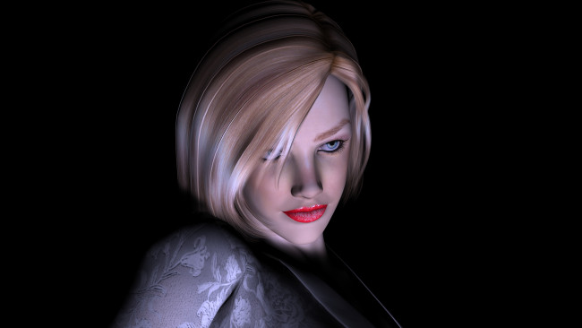 Обои картинки фото 3д графика, portraits , портрет, девушка, взгляд