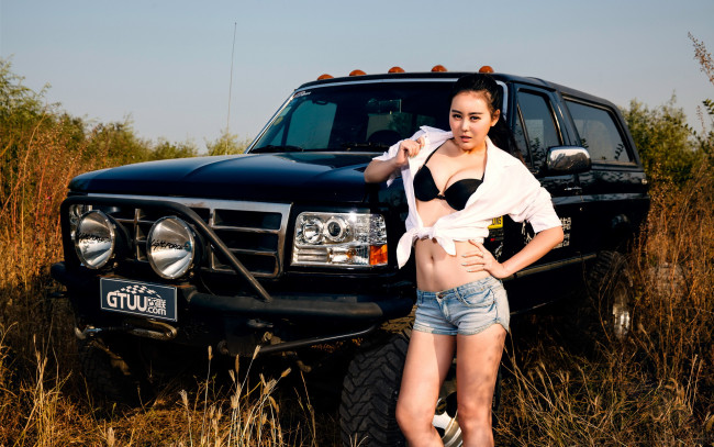 Обои картинки фото автомобили, авто с девушками, автомобиль, девушка, азиатка