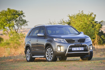 обоя автомобили, kia, sorento, adventure, xm, 2014г, темный