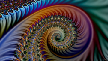 Картинка 3д+графика фракталы+ fractal цвета фон узор