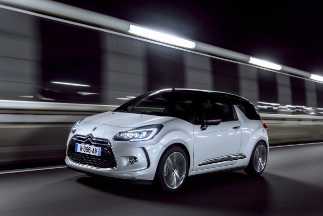 Обои картинки фото автомобили, citroen, светлый, 2014г, cabrio, ds3, citroеn