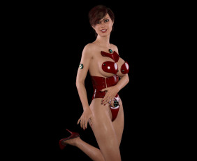 Картинка 3д+графика фантазия+ fantasy фон взгляд девушка