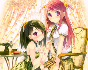 Картинка аниме kantoku+ artbook девочки арт