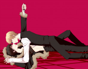 Картинка аниме durarara парни шизуо хейваджима изая орихара