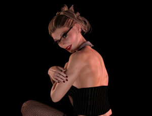 Картинка 3д+графика люди+ people взгляд девушка фон