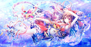 Картинка аниме touhou арт riichu hakurei reimu девочка