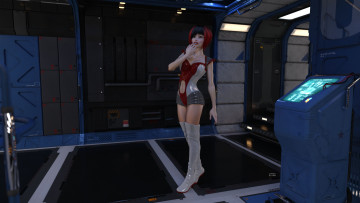 Картинка 3д+графика люди+ people фон взгляд девушка