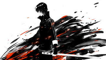 Картинка аниме gintama гинтама парень арт