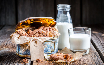 Картинка еда пирожные +кексы +печенье выпечка печенье milk молоко cookies baking