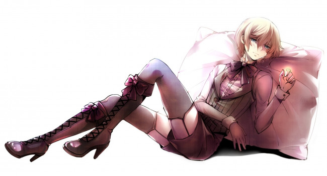 Обои картинки фото аниме, kuroshitsuji, тёмный, дворецкий, алоис