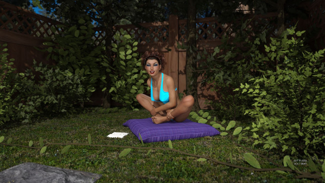 Обои картинки фото 3д графика, люди , people, фон, взгляд, девушка