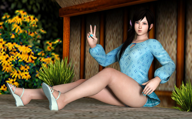 Обои картинки фото 3д графика, аниме , anime, жест, девушка, взгляд, фон