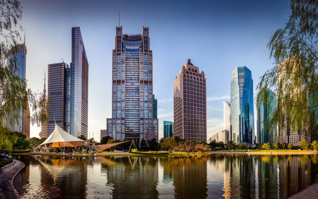 Обои картинки фото города, шанхай , китай, небоскребы