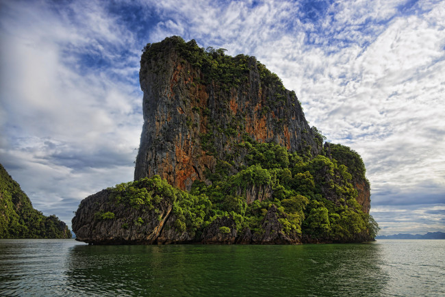 Обои картинки фото природа, побережье, скала, залив