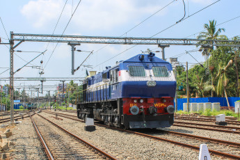 Картинка техника локомотивы рельсы локомотив