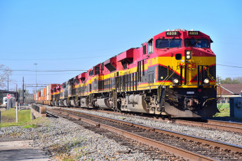 Картинка техника поезда состав локомотив рельсы