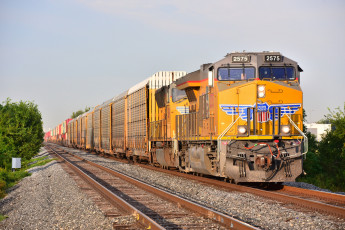 Картинка техника поезда состав локомотив рельсы