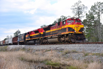 Картинка техника поезда состав рельсы локомотив