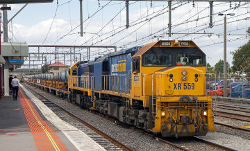 Картинка техника поезда состав локомотив рельсы