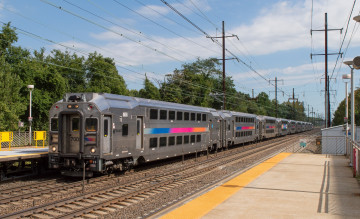 Картинка техника поезда состав локомотив рельсы