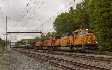 Картинка техника поезда состав локомотив рельсы