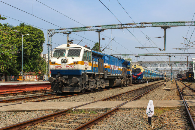 Обои картинки фото техника, локомотивы, локомотив, рельсы