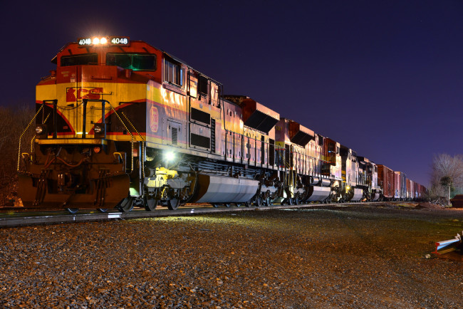 Обои картинки фото техника, поезда, рельсы, состав, локомотив