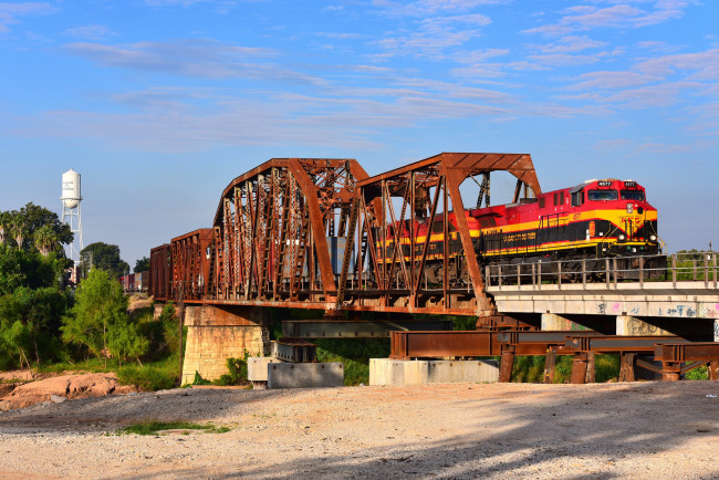 Обои картинки фото техника, поезда, состав, локомотив, рельсы