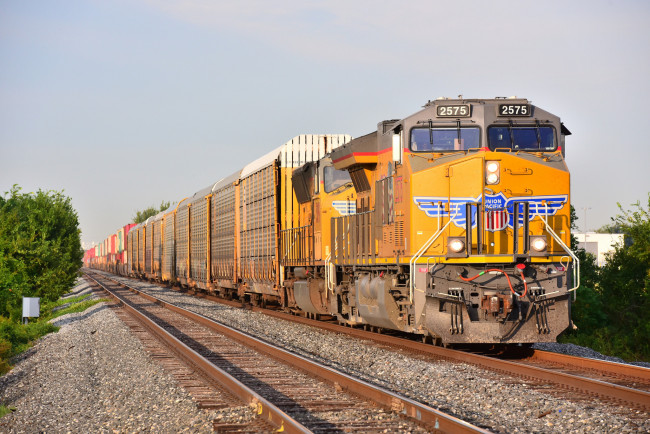 Обои картинки фото техника, поезда, состав, локомотив, рельсы