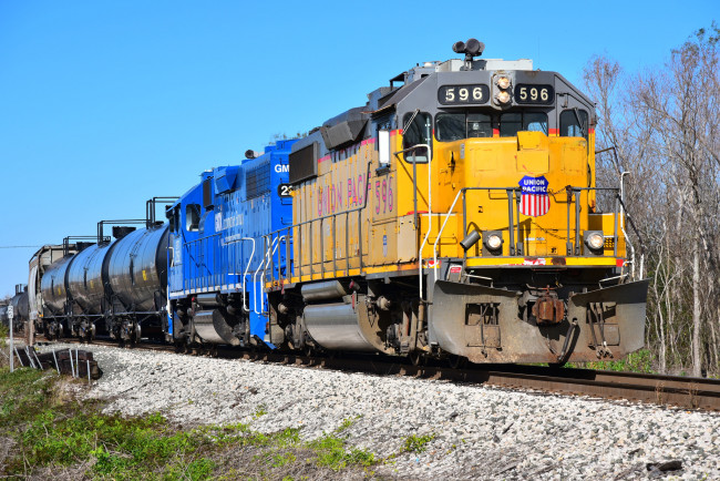 Обои картинки фото техника, поезда, состав, рельсы, локомотив