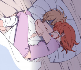 Картинка аниме gintama двое