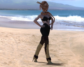 Картинка 3д+графика люди+ people фон взгляд девушка