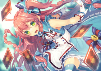 Картинка аниме unknown +другое+ взгляд девушка фон