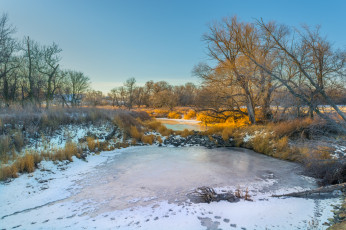 Картинка природа зима простор