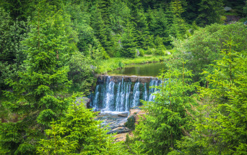 Картинка природа водопады простор