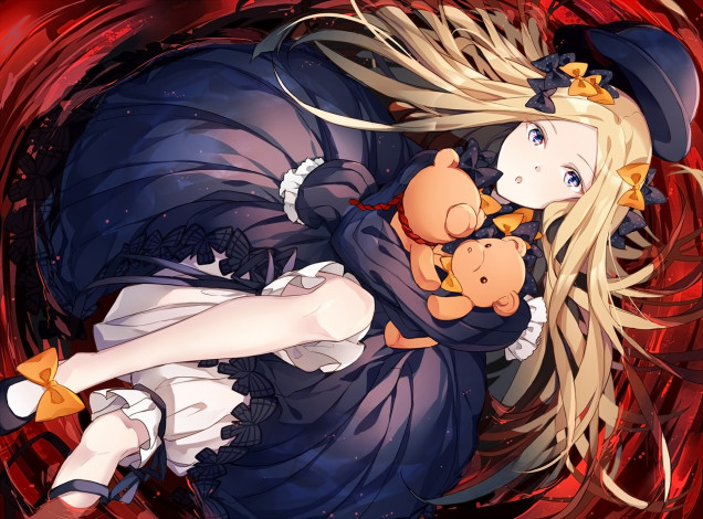 Обои картинки фото аниме, unknown,  другое , девушка, фон, взгляд