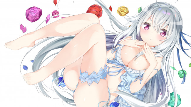 Обои картинки фото аниме, unknown,  другое , фон, взгляд, девушка