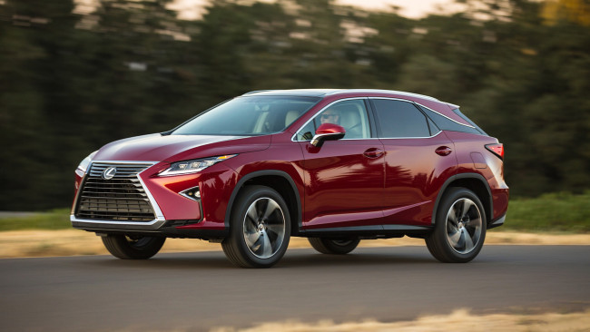 Обои картинки фото lexus rx-350 2018, автомобили, lexus, вишнёвый, 2018, rx-350